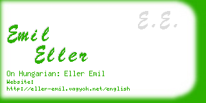 emil eller business card